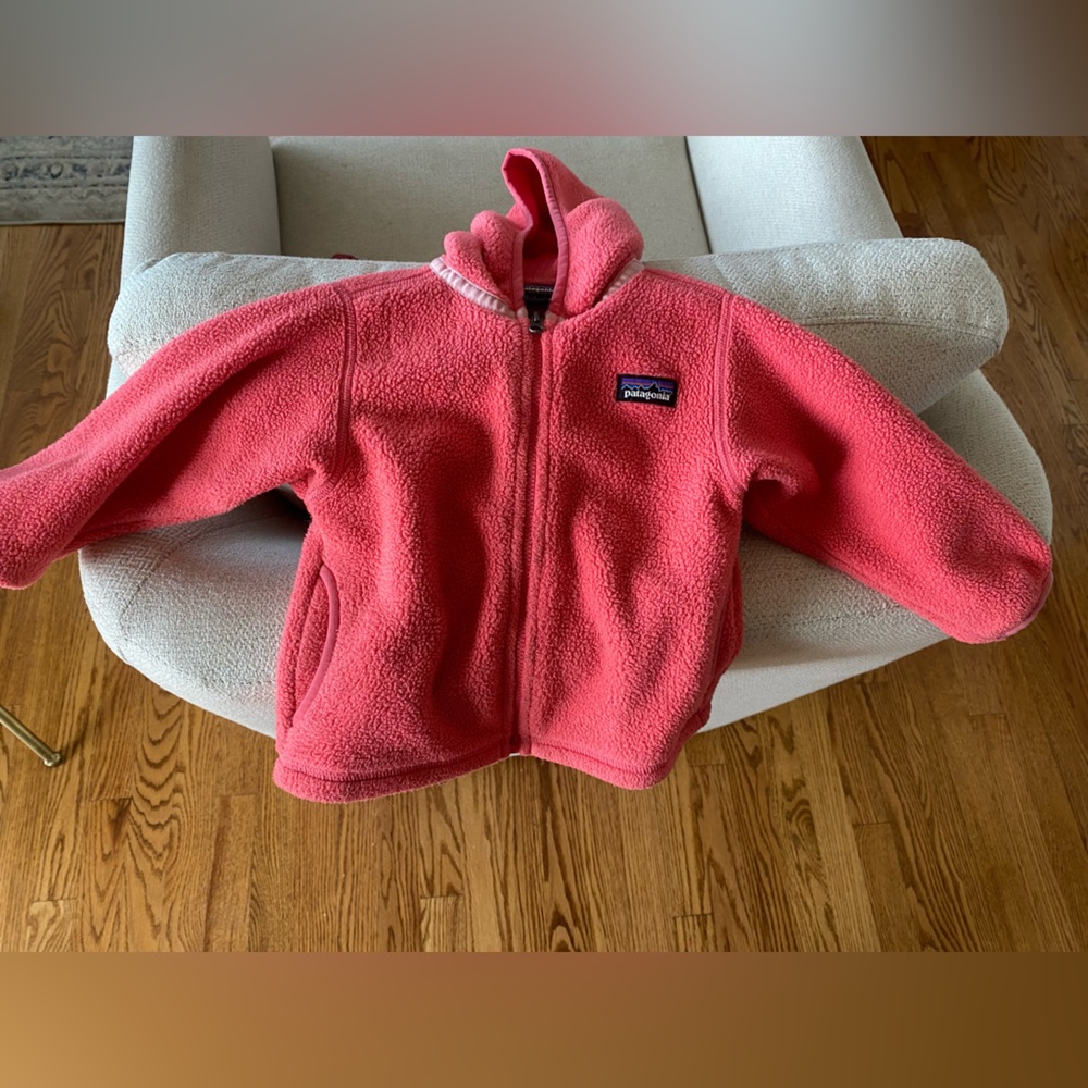 Patagonia coat hot pink